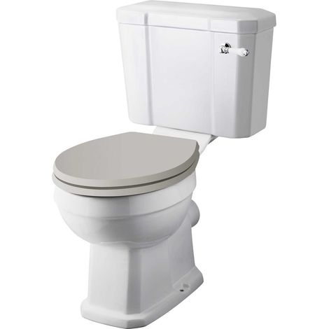 Old London Richmond Comfort Height Close Coupled Toilet Pan and Cistern with Ceramic Flush Lever - CCR033 (1/5)