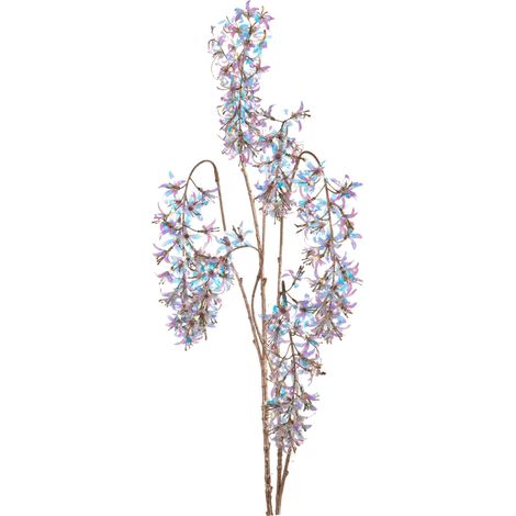 Ramo decorativo natalizio Glicine color fantasy da 133 cm (1/4)