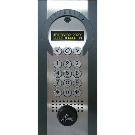 Interphone vidéo spécial rénovation avec 1 centrale de gestion 1 porte - COGELEC