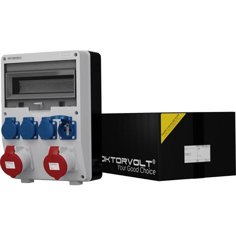 Doktorvolt Quadro di distribuzione IP44 grigio 12 moduli (1/3)