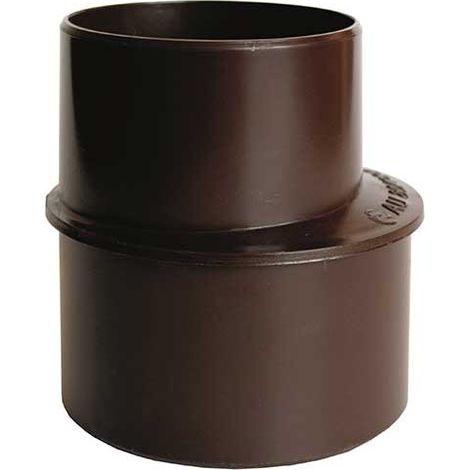 Aumento ø80x100 (bicchiere sul ø minore) per pluviali : Colore - Marrone