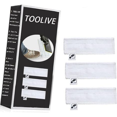 Set of 3 microfiber cloths for Kärcher EasyFix SC2, SC3 and SC4 steam cleaner accessories, floor brush (1/4)
