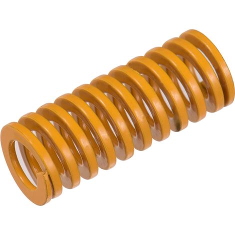 GARRYFIZH Ressorts de moule jaunes, ressort de compression à lit chauffant, 10 mm de diamètre extérieur, 25 mm de longueur, compatible avec l'imprimante 3D Creality CR-7 CR-8 CR-10 S4 S5, 10 pièces