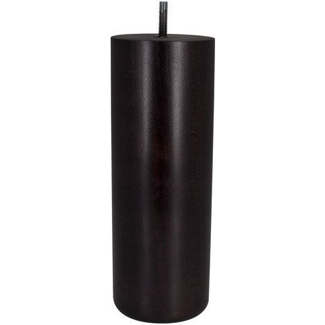 Cime pied de meuble rond hetre wenge 90 mm hauteur 250 mm a lunite