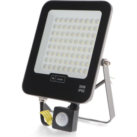 IluminaShop - Foco Proyector LED 5 Mini On Plus 50W con Sensor de Movimiento IP65  Blanco Neutro 4000K (1/2)