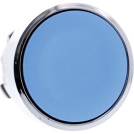 Tête de bouton poussoir diamètre 22 affleurante sans plaque bleue avec garniture métallique (1/3)