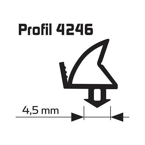 Rebaja Conjunta Negro 25M 4246 Abertura Del Perfil Para Ventanas Y Puertas De Plástico