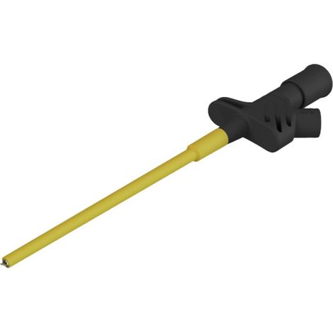 SKS Hirschmann KLEPS 2600 sw Pince crocodile de sécurité enfichable 4 mm CAT II noir Q24858 (1/2)