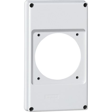 Plastron P17 220x125mm recevant 1 prise 63A pour composer un coffret P17 LEGRAND 057717 (1/2)