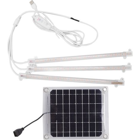 Bande lumineuse LED pour culture de plantes solaires, 30W, pour balcon, serre, herbes, légumes, fleurs