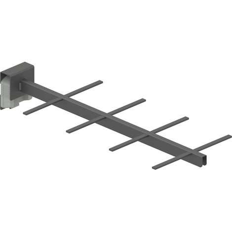 Peka Flaschen Organizer KB 275mm Spider - Flaschenregal Einsatz 8 Unterteilungen passend zu Unterschrankauszug, Stahlblech pulverbeschichtet anthrazit (1/3)