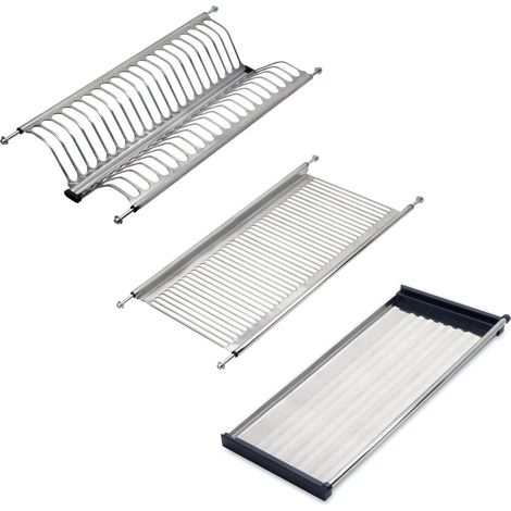 Égouttoir Suspendu pour Assiettes et Verres, largeur intérieur module 535-585mm, chromée, Acier (1/5)