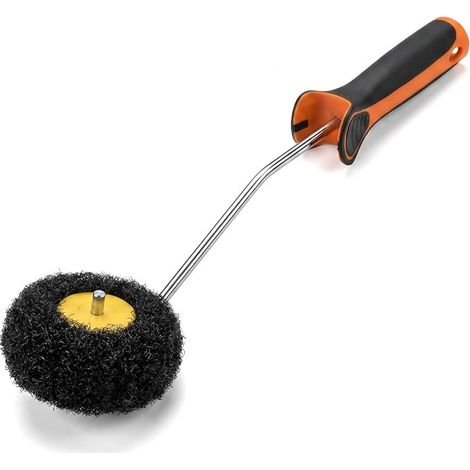 Rouleau à Enduire d'Angle avec Poignée - Rouleau Enduit Spécial Coins pour Finitions Précises - Petit Rouleau Peinture Anti-Goutte pour Murs, Plafonds et Placo - Compatible Acrylique et Latex (1/3)