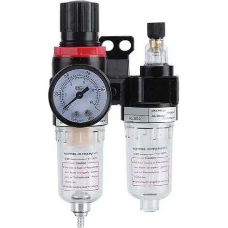 Séparateur Huile-Eau - 1/4 '' Régulateur de Filtre à air Lubrificateur Séparateur d'huile avec piège à humidité du compresseur Séparateur d'huile, Filtre de compresseur (1/5)