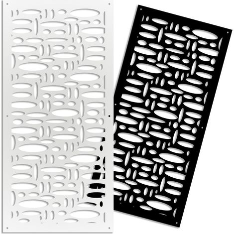 FLASHPOINT - Pannello in PVC traforato - Parasole - Misura: 50x150 cm - Colore: bianco (1/4)
