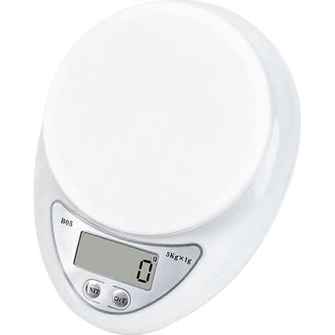 Elektronische Lebensmittel- und Kaffeewaage mit LED-Anzeige (5 kg/1 g) – Gewichtsmessung