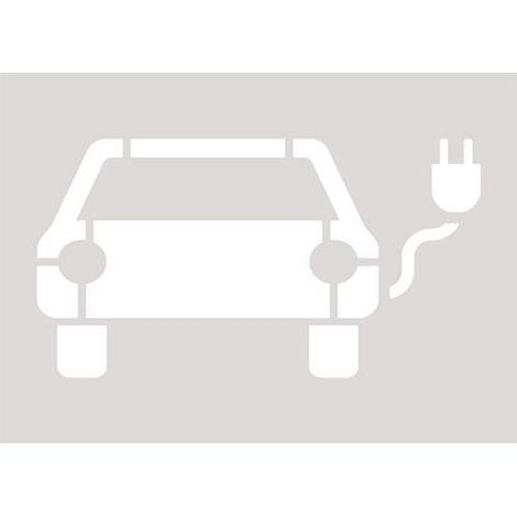 Plantilla de suelo para plazas de aparcamiento de vehículos eléctricos L1200xW645mm PVC blanco