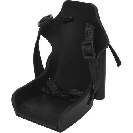 Porte-poupée vélo pliable, sangle réglable, siège avant en plastique noir pour poupée, idéal pour les activités de plein air. (1/5)