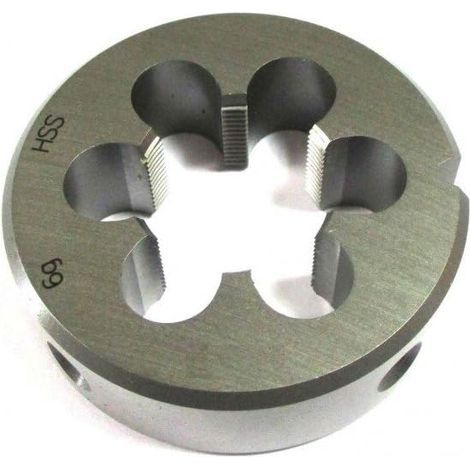 Filière M10 x 1 25 - Filetage Fin - Acier Rapide HSS - Conforme DIN ISO 13 - Manuel - Ronde - 1 Pièce