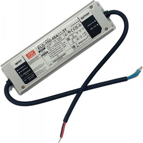 MW MEAN WELL ELG-150-48A-3Y Alimentatore IP67 150W 48V 3,13A Input 220V e 110V