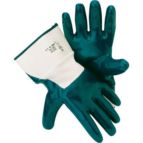 Gants en nitrile Mechanic bleu, Taille : 10 (par 12) (1/4)