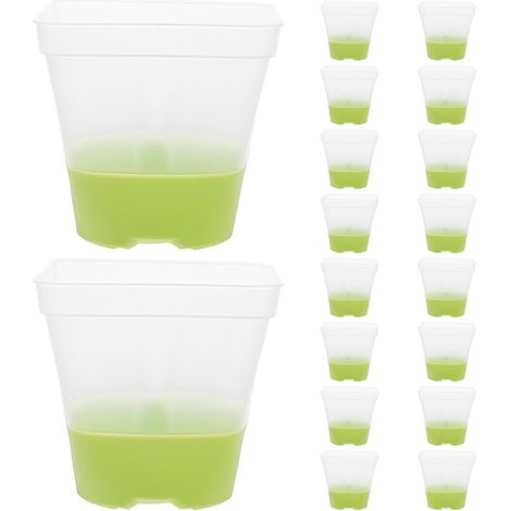 de 18 Pots de Semis Carr s Transparents en Silicone avec (1/5)