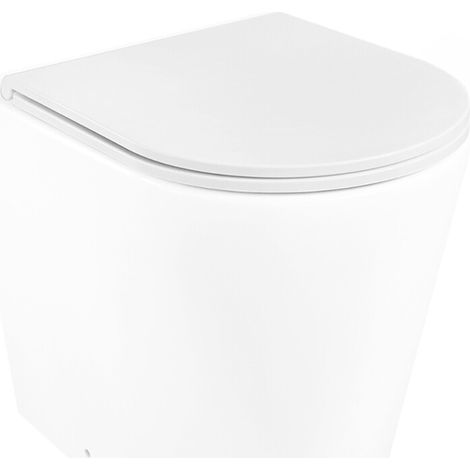 Sedile wc bianco in termoindurente con chiusura soft close per sanitari Kyoto (1/5)