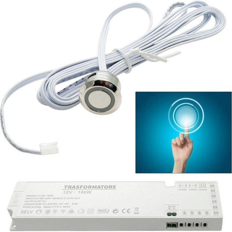 Vtizikl Interruttore Sensore Touch Dimmerabile Pulsante A Sfioro 12v 100w Luci Strisce Led -