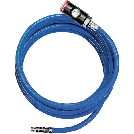 Soft-PVC-Druckluftschlauchset ID 6,3mm AD 11mm L.5m Sicherheitsk.DN 7,4 (1/4)