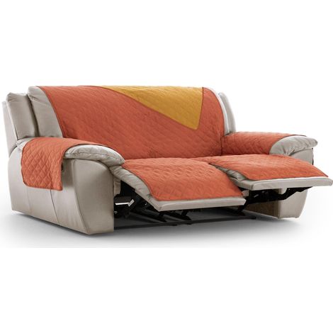 Housse de Fauteuil Relax rembourrée et réversible 3 x 2 cm avec tuile de Protection de canapé réglable, Confort supplémentaire et Design élégant (1/5)