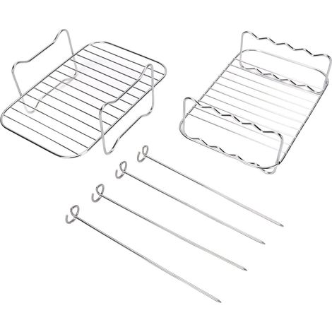 Lot de 2 grilles à friteuse double couche empilables, rectangulaires (1/5)