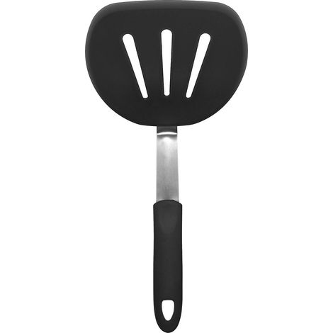 Silikon-Crêpe-Wender – Flexibles Küchenutensil zum Wenden von Crêpes – Schwarz, 31,2 cm (1/5)