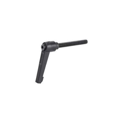 Levier de serrage réglable pour machines – Poignée de verrouillage avec filetage mâle M8 × 60 mm – Acier zingué (1/5)