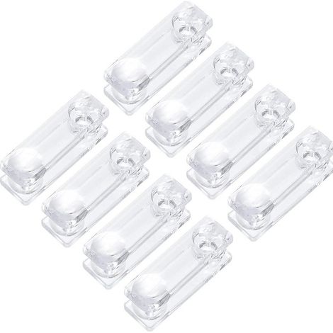 Poignée de rideau transparente de 8 cm, pour store enrouleur, store vénitien, support de rideau à perles, accessoire pour cordon de rideau