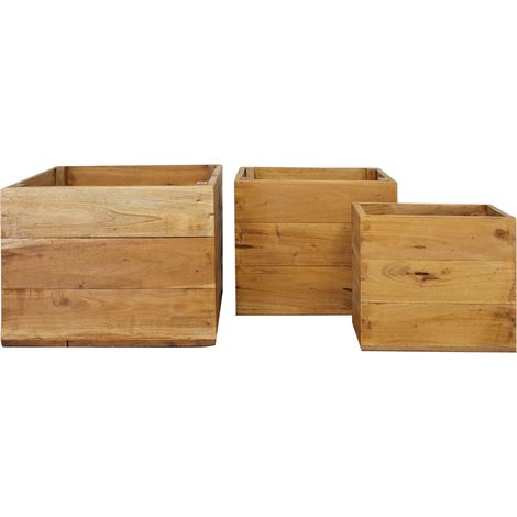 SMITH - set di 3 cassette in legno di mogano (1/4)