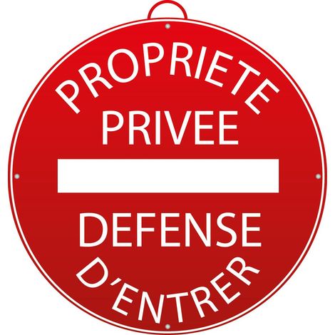 Mondelin – Panneau d'interdiction propriété privée – Accès interdit – Résistant aux intempéries – 60x40cm – Signalisation de sécurité