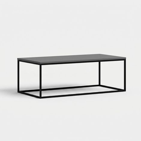 Moderner Couchtisch aus Metall und Melamin Tiger - Anthrazit