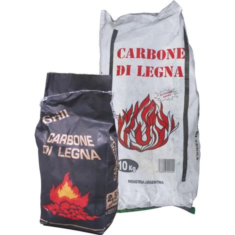 CARBONE DI LEGNA ARGENTINO  sacco da kg. 2,5 circa IDROWEB 7 PZ (1/3)