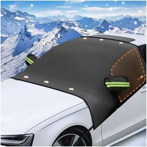 Cover of windshield magnetic 210 x 145 cm Protection against gel, snow, wind Fabric Oxford waterproof Reflector for mirrors (1/4)