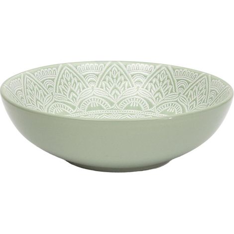 Lot de 6 Assiettes Creuses "Sahara" 18cm Vert