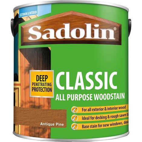 Sadolin 5028458 Classic Wood Protection Antique Pine 2.5 litre SAD5028458