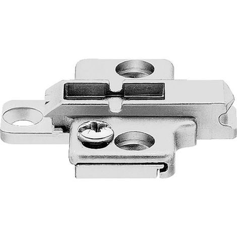 BLUM CLIP Kreuzmontageplatte, Zink, Schrauben, Distanz 9 mm