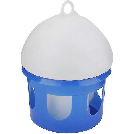 Mangeoire automatique grande capacité pour pigeons, distributeur d'eau pour oiseaux, abreuvoir pour perroquets et cages (1 pièce, bleu). (1/5)