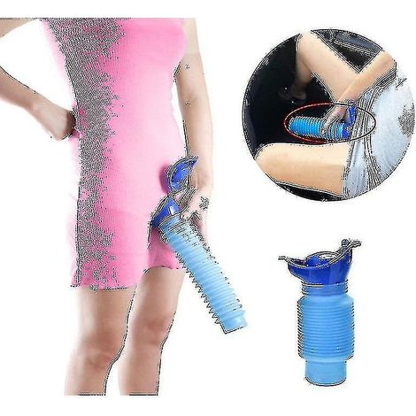 Urinoir portable pour adultes de 750 ml, idéal pour le camping et les voyages en plein air. Chariot urinoir de haute qualité avec toilettes souples. (1/4)