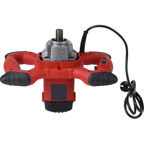 Malaxeur électrique portatif 1500W rouge, 6 vitesses, pour mortier, peinture, ciment et coulis, AC 220V, lot de 1 (1/5)