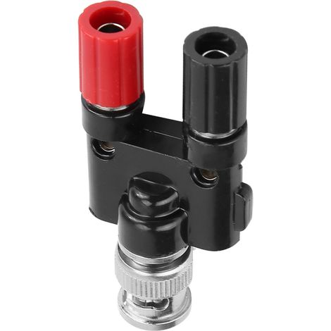 Connecteur adaptateur coaxial BNC mâle vers bornes de connexion 4 mm, fiche banane