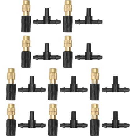 10 Ensembles de Têtes d'Arrosage Micro pour Jardin avec Connecteur 3 Voies et Système d'Irrigation (1/5)