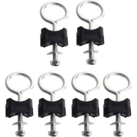 Accesorios para trampolines: tornillos para fijar trampolines, aptos para trampolines grandes (tornillos redondos de 6 mm - paquete de 6). (1/5)