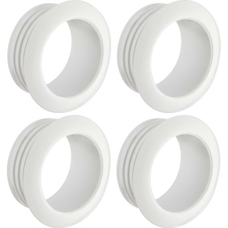 4x Rosace ronde épaisseur 16mm pour serrures espagnolettes ou à appliquer Push Lock mini en plastique Verrou Sécurité Rosette Meuble Porte Tiroir Placard, blanc (1/2)