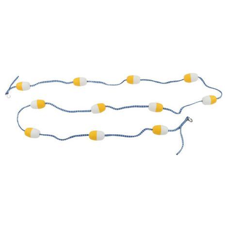 QORVA- Ligne de voie flottante 5M 7CM, corde de séparation de sécurité pour piscine réutilisée en PVC, pour l'intérieur (1/5)